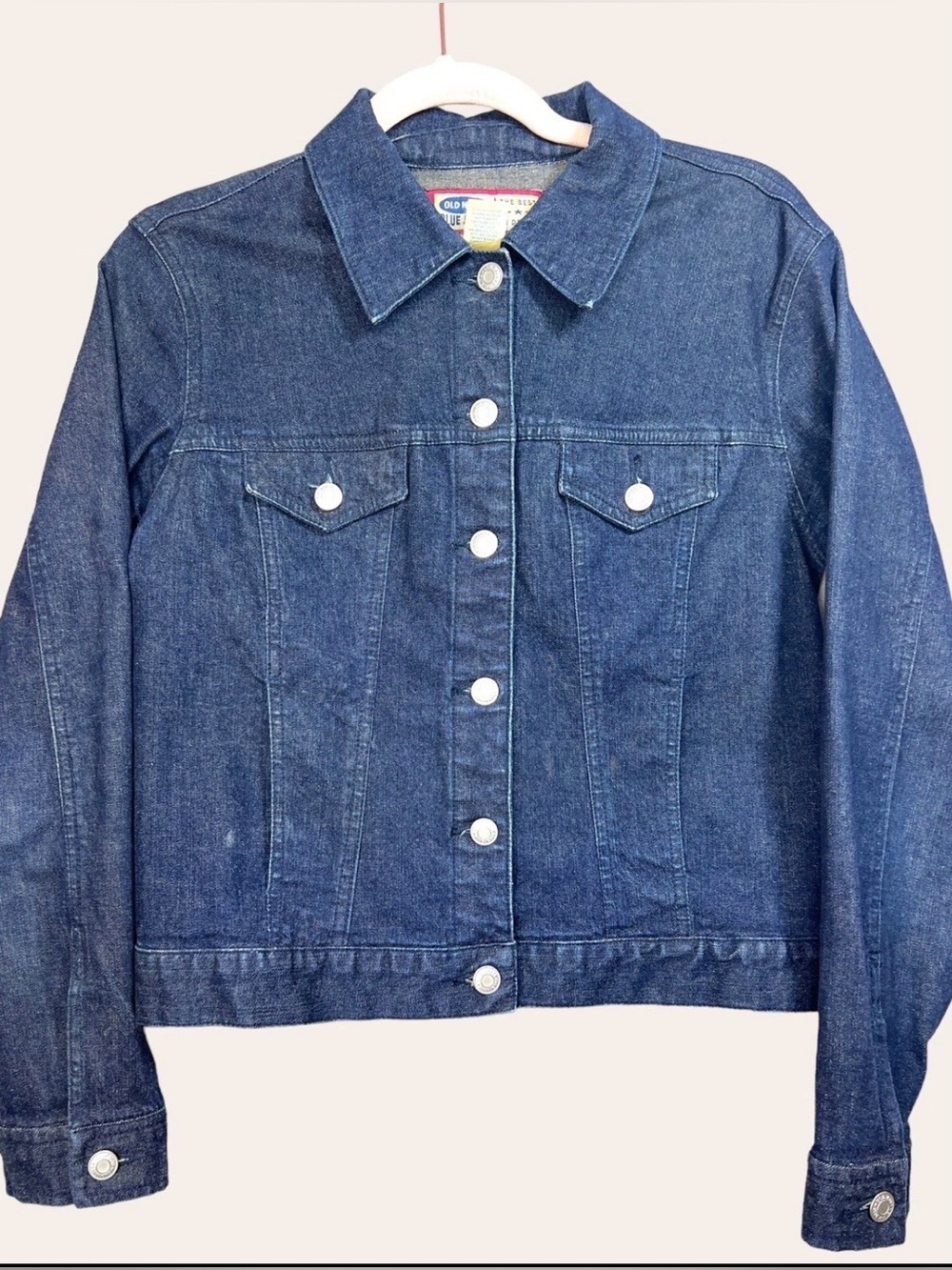 Old Navy Denim Jacket Small Dark Wash Stretch Classic Y2K Western